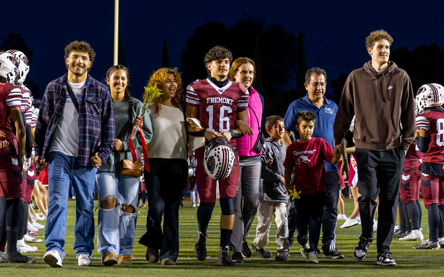 Fremont Senior Alex Shahbazi and family