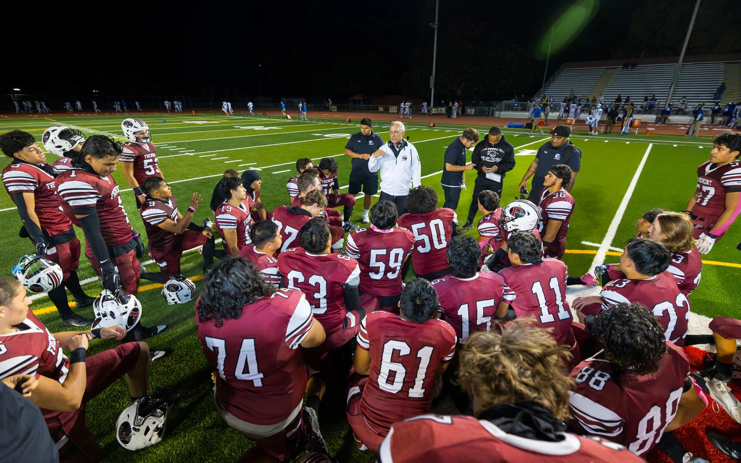 Post game speech talk by coach