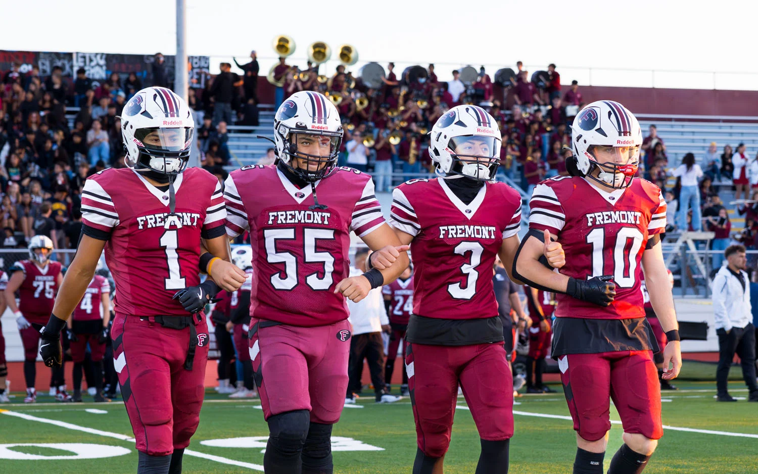 Captains going to the coin toss