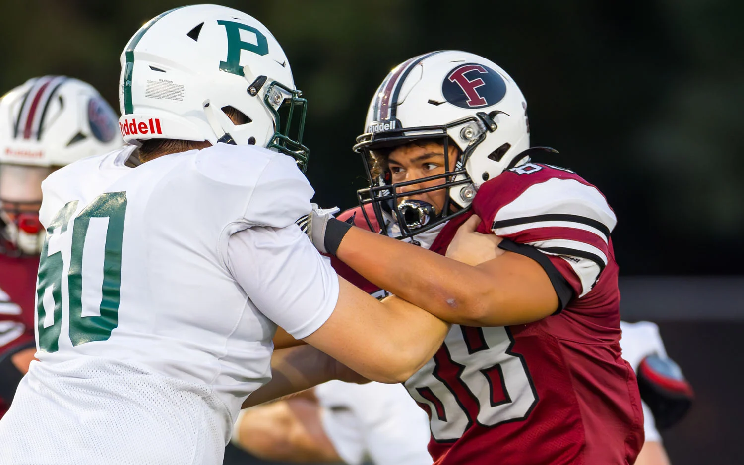 Lineman face to face