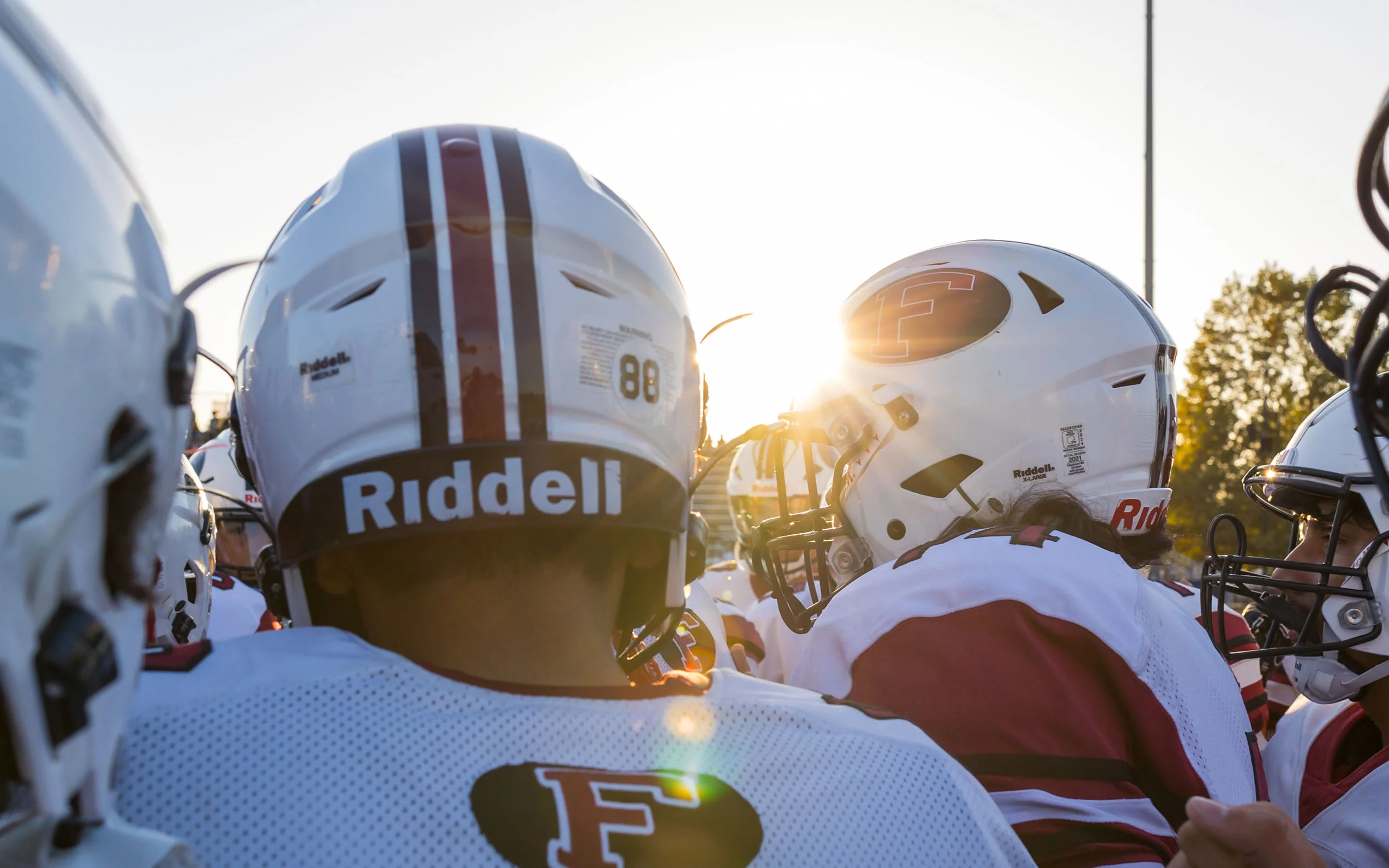 Fremont Firebirds Football Huddle